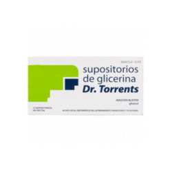 Supositorios de glicerina dr. torrents adultos blister 3,27 g supositorio